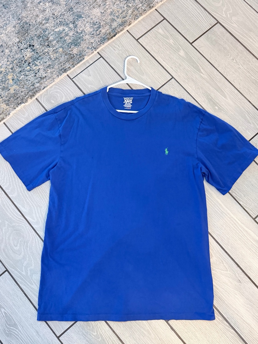 Ralph Lauren Men's Classic Crew Neck T-Shirt - Royal Blue- size large tall
